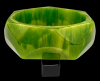 marbled translucent spring green bakelite bangle